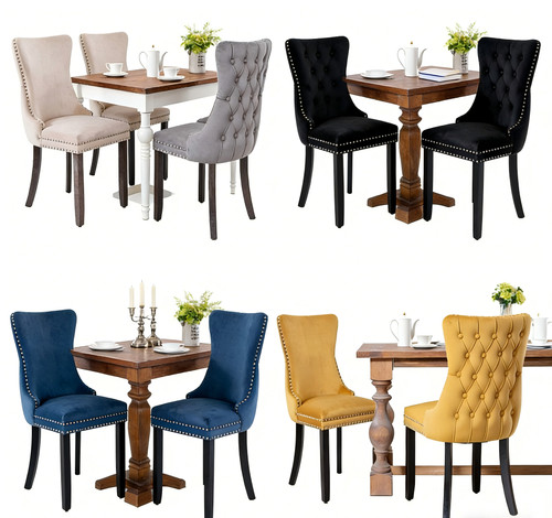 2set tufted dining room - dining,