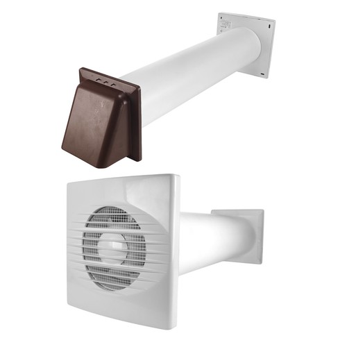 Through wall ventilation kit - through,