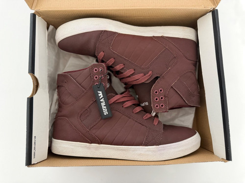 Supra skytop burgundy satin - “burgundy,