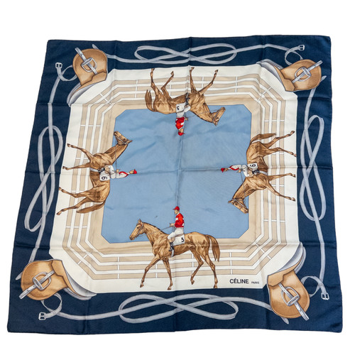 Celine silk scarf cavalier - celine,