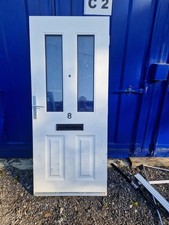 White Composite Front Door