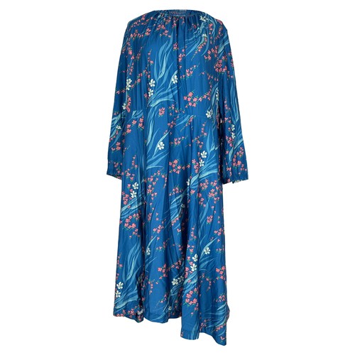 Balenciaga sakura print midi - balenciaga,