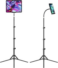 Adjustable 67' Inch Floor Tablet Tripod Stand 4.5-13" Phone Holder for iPad