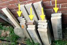 Concrete edging stones x13