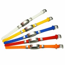 Free Engraving Medical Alert ID Women Men Kids Bracelet Black Silicone Wristband