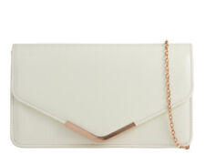 Women's Patent Evening Envelope Clutch Bag Party Bridal Wedding Prom Handbag UK