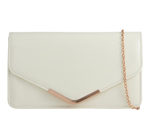 Women patent envelope clutch - envelope,