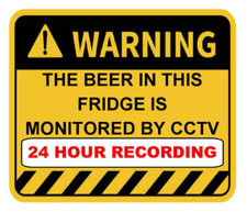 Funny Beer/Lager Warning Fridge Magnets - Novelty Gift, Man Cave, Home Bar, Pub