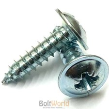 Zinc flanged pozi - zinc,