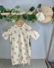 H&M Baby Girls Floral Sunsafe Swimming Costume 6-12 Months BNWT