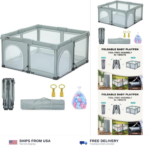 Foldable baby playpen 50x50 - baby,
