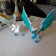 Schleich Eldrador Creatures - Ice Dragon 70139+Blue Dragon Ice Hunter