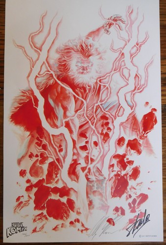 Thor lithograph print - print, poster
