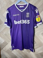 Macron Stoke City Football Jersey Away Shirt Purple 2018/19  Large L #12 Tymon
