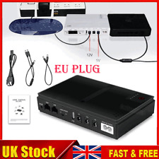 10400mAh MINI UPS 5V/9V/12V Uninterruptible Power Supply For WiFi Router EU PLUG