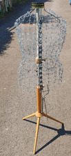 1950's Vintage ADJUSTOFORM Mannequin Wire Frame Wood Stand
