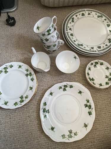 Bone china tea set colclough - bone,
