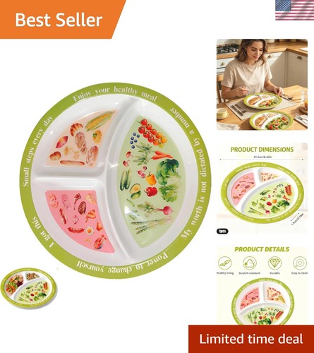 Portion control plate for - plate,