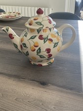 Emma Bridgewater Cherries 4 Mug Teapot - 1400ml - New