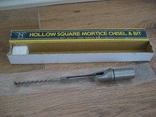 Nakahashi Japan 1/4" (6.4mm apx) Hollow Square  Mortice Chisel & Bit -New Old St