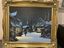 Framed Oil Painting On Canvas