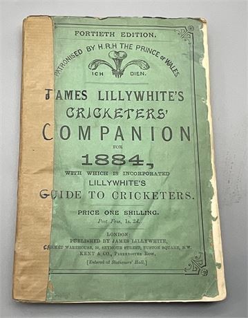 Lillywhite companion for 1884 - lillywhite,