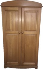 Nursery Furniture with Wardrobe, Baby Changing Chest Of Drawers, Cot & Shelf