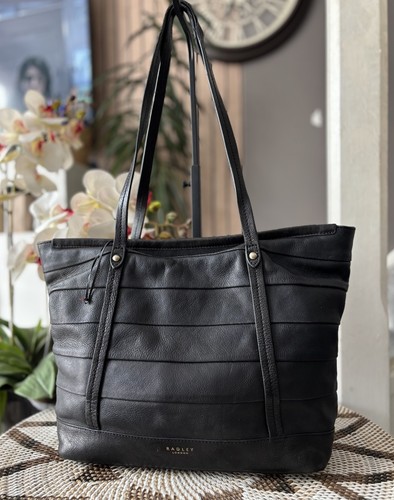 Radley black leather tote - black, bag