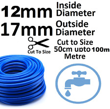12mm (1/2") Fresh Water Non Toxic Food Grade Hose Pipe BLUE  Caravan Motorhome
