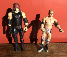WWE KANE SUPER STRIKER (MASKED) 2011 & ZACK RYDER 2013 WRESTLING FIGURES MATTEL