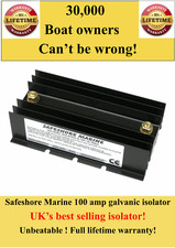 Genuine Marine 100 amp galvanic isolator: Lifetime Gtee CE certified Unbeatable!