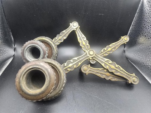 Pair victorian folding - victorian, cast