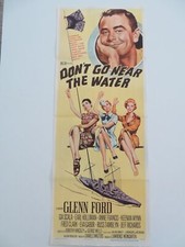 DON'T GO NEAR THE WATER US INSERT POSTER GLENN FORD GIA SCALA 1957