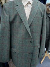 HUGO JAMES  TWEED/HACKING JACKET 61A FOR BIG MEN 52"54"56"58"60"62"64"