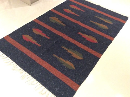 Ethnic navy blue - navy, handmade