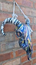 Hand Painted Ram Skull