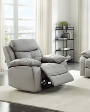 GREY Genuine Leather 3 Seat, 2