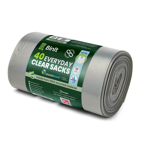 Bin clear large 70l - clear,