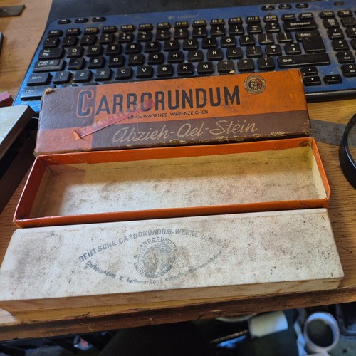 Vintage carborundum sharpening - carborundum,
