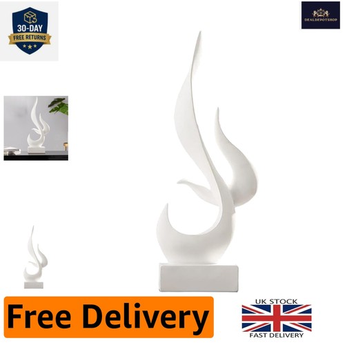 Elegant abstract resin statue - abstract,