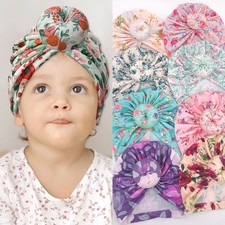 Children's Hat Baby Printed Donut Indian Pullover Hat Baby Bandana Hat _+