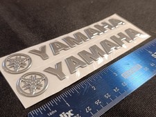 2 x YAMAHA CHROME Decals