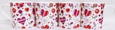 Chic hearts mugs set - hearts, 4