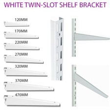 Twin Slot Shelving WHITE