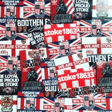 100 x Stoke Stickers inspired