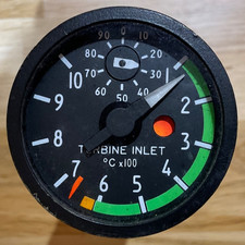 VINTAGE LYNX HELICOPTER TURBINE INLET TEMPERATURE INDICATOR  - 61531.110.2