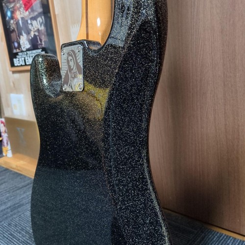 Electric bass black sparkle - black,