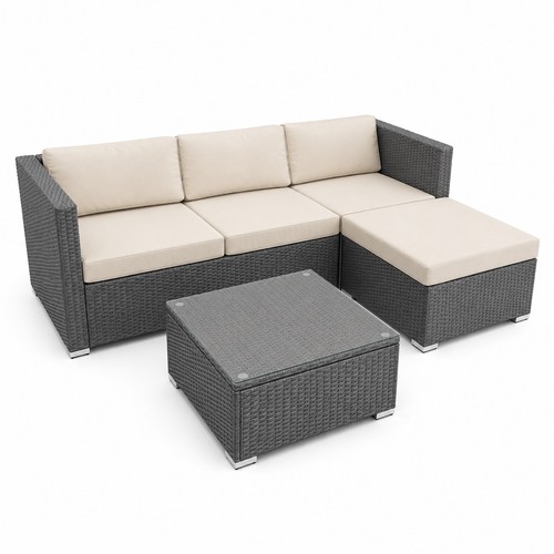 Rattan garden furniture - garden,