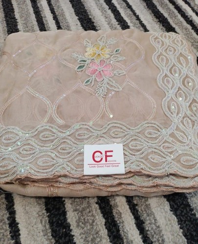 Beautiful saree with matching - with,