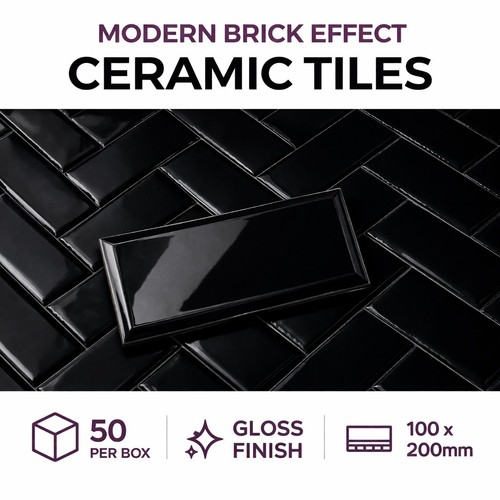 Glossy black metro subway - glossy,